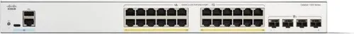 Cisco Catalyst 1300-24P-4X Switch - Managed Switch mit 24x 1GbE und 4x 10 GbE SFP+, bietet hohe Leistung und Flexibilität für Unternehmensnetzwerke.
