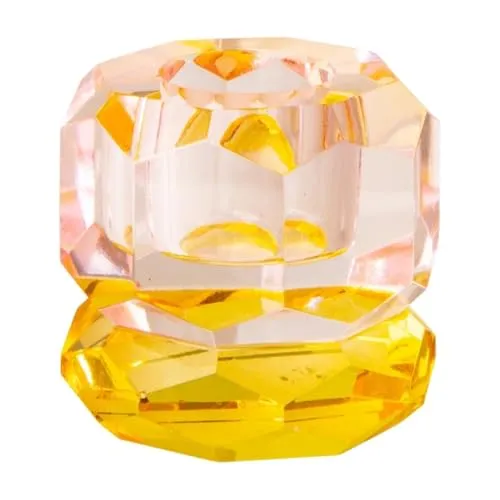 Kristallhalter - Niedrige Formen (Gelb, Pink)