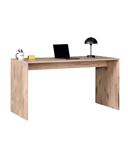 mokebo Schreibtisch Der Produktive - Kompakter PC Tisch in Weiß - Kinderschreibtische: Schlicht, platzsparend und ideal für kleine Büros oder Schlafzimmer. Hergestellt in Deutschland, kratzfest und robust für lange Lebensdauer.