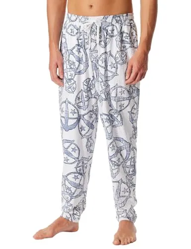 Schiesser Herren Schlafhose lang – 150 Jahre Loungewear - Modische lange Schlafhose aus 100% Bio-Baumwolle mit hochwertigem Armbrust-Druck. Ideal für entspannte Nächte und gemütliche Tage, mit praktischen Seitentaschen und lässigem Schnitt.