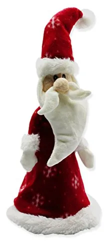 Haus und Deko Türstopper Weihnachtsmann Fleece ca. 39x18 cm Doorstop Santa Claus Türhalter Nikolaus Weihnachten #1662