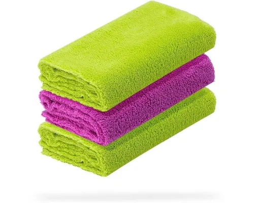 detailmate Auto Mikrofasertücher 3er Packung - 40x40cm – 550 GSM Mikrofasertuch (Mikrofaser, 40x40 cm, 3-tlg., Reinigungstuch - lackschonend - Poliertuch)