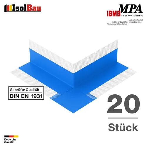 Außenecke 20 Stk. Abdichtung Dichtmanschette Isolbau Dusche Dichtecke Dichtband