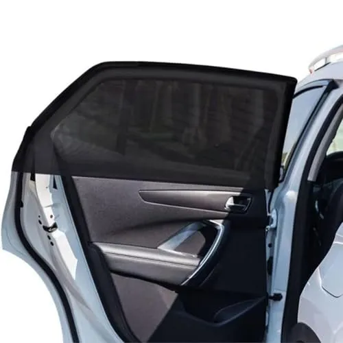 Sonnenschutz Auto Baby, 2 Stück Mittlere Autofenster 53x109cm UV-Schutz Net