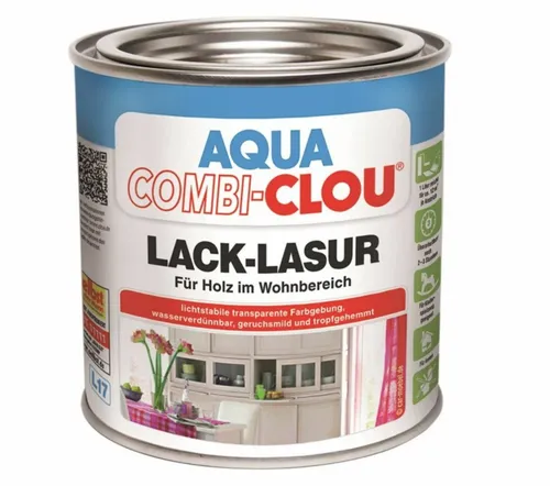 CLOU Aqua Clou Lack Lasur L17 Steingrau 375ml
