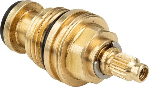 tecuro Universal Ventil Oberteil für Zweigriff-Armaturen und Ventile, 1/2 Zoll - Messing