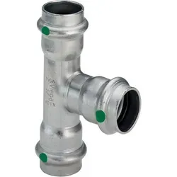 Viega Sanpress Inox T-Stück 54 mm - Modell 2318 - Sanitärinstallation - Hochwertiges Edelstahl T-Stück mit SC-Contur für sichere Verpresskontrolle, ideal für Trinkwasser und Heizungsanwendungen.
