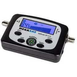 Megasat Satfinder SF-210 - Digitaler Satellitenfinder mit Hintergrundbeleuchtung, akustischer Signalgebung und Dämpfungsregler für präzise Ausrichtung