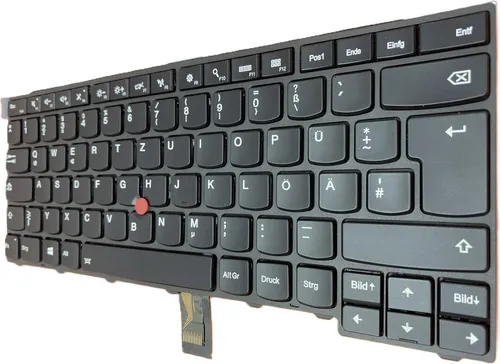 DEUTSCHE - Tastatur Keyboard mit Trackpoint , Beleuchtung kompatibel für LENOVO ThinkPad T450 (20BUS2BP00)