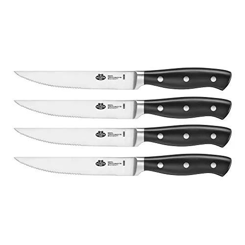 BALLARINI Steakset Brenta 4-tlg. mit Steakmessern - Hochwertiges 4-teiliges Steakset mit 12 cm langen Messern, ideal für ein perfektes Steak-Erlebnis beim Essen mit Familie und Freunden.