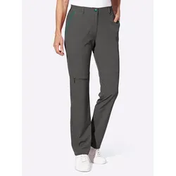 Stretch-Hose, Herren, Gr. 44, Normalgrößen, grau (anthrazit), 93% Polyester, 7% Elasthan, unifarben, Hosen