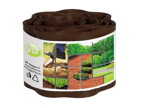 Rasenkante Beeteinfassung braun 9mx10cm Beetumrandung Rasenbegrenzung Mähkante