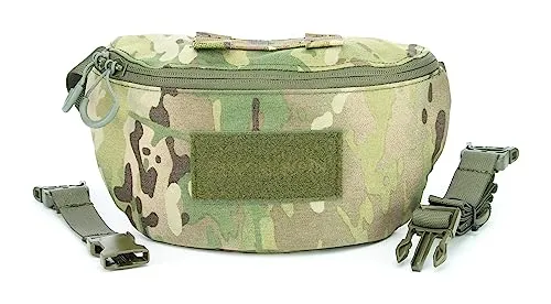 Zentauron Hüfttasche Modular 1,8L mit MOLLE, abnehmbarem Gurt, Klettflausch, Karabiner und Rückfach für Ballistik – robuste Gürteltasche für Beruf, Freizeit, Outdoor, Taktik, Militär, Survival