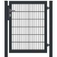 Gartentor für Doppelstabmattenzäune Anthrazit 150 cm x 100 cm