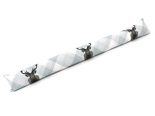 heimtexland ® Zugluftstopper Windstopper Fenster Kissen Türdichtung Fensterdichtung dekorativ Bedruckt mit 46% Sandfüllung OPTIMALE ABDICHTUNG Deko Geschenk Fensterkissen Typ378 Hirsch
