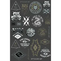 FOX Cascadia Sticker Set, mehrfarbig für Männer von Fox