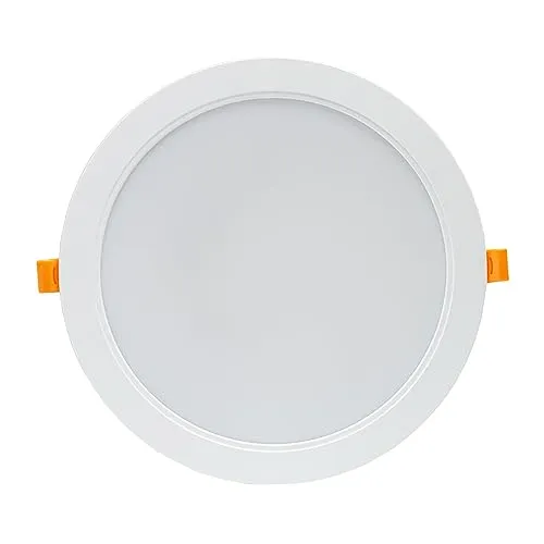 NCC-Licht LED Einbauleuchte DURE 3 24W 2900lm 4000K IP54 weiß rund | Flaches LED Downlight in neutralweiß mit 110° Abstrahlwinkel - Ø22cm