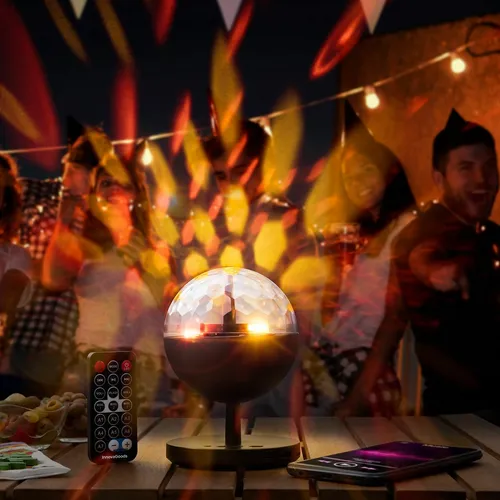 InnovaGoods LED-Projektor mit Lautsprecher in Schwarz