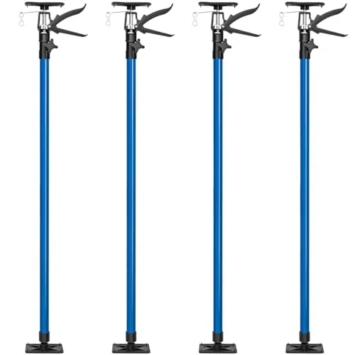 TecTake Deckenstütze 4er Set mit Blitzspanner - Stützböcke mit je 30 kg Tragkraft, ideal für sichere Deckenmontagen. Flexibel einsetzbar von 115 bis 290 cm, inklusive Schnellspann- und Löseeinrichtung.