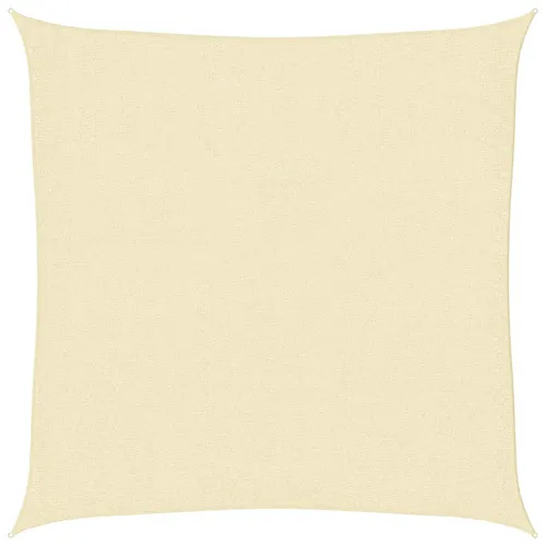 Sonnensegel HDPE Quadratisch 3,6x3,6 m Creme