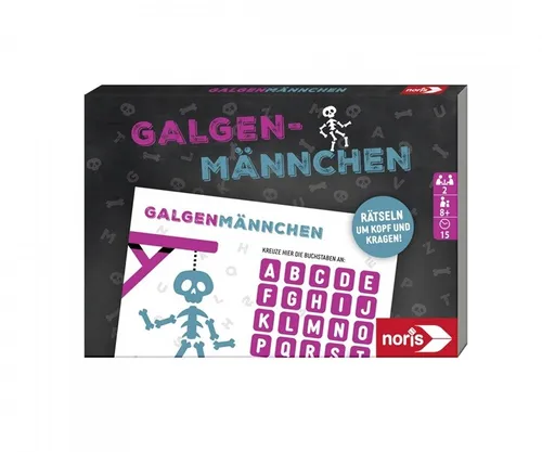 Noris 606192093 - Galgenmännchen - Spielblock - Neu