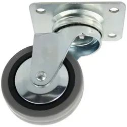 Möbelrolle Laufrolle Aus Metall Mit Anschraubplatte Rolle Aus Hartgummi Ø60mm
