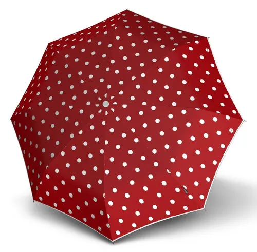 Knirps® Taschenregenschirm Duomatic Dot Art in rot von Knirps®