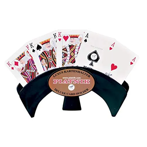 Piatnik Kartenhalter stellbar - Praktischer Kartenhalter für bis zu 25 Spielkarten. Ideal für alle Kartenspiele, stabil und aus langlebigem Kunststoff. Erleichtert das Spielen und sorgt für mehr Spaß am Tisch!