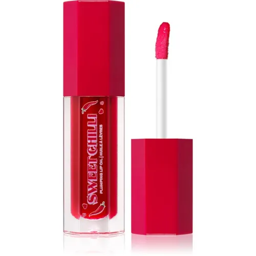 I Heart Revolution Sweet Chilli Plumping Lippenöl mit vergrößerndem Effekt Farbton Red 4 ml