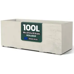 Kreher XL Pflanzkasten Millennium 100L Beige in beige von Kreher Technik