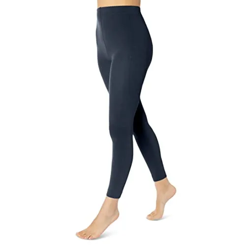 sockenkauf24 Damen THERMO Leggings mit Innenfleece extra warm Winter Leggings WP (38/40, Navy)