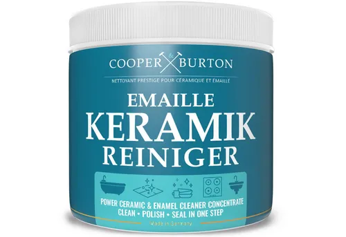 Cooper&Burton Keramik Intensiv Kraft Reiniger Konzentrat 0,5kg - Reinigungsmittel für Glaskeramik, hochwirksame Formel für strahlende Sauberkeit und einfache Anwendung.