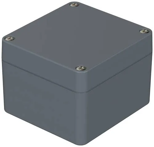 Bopla POLYMAS PK 105 Universal-Gehäuse 75 x 80 x 57 - Anschlussdosen & Gehäuse, robustes Polyamid-Gehäuse in Silber-Grau, ideal für individuelle Elektronikprojekte und sichere Unterbringung.