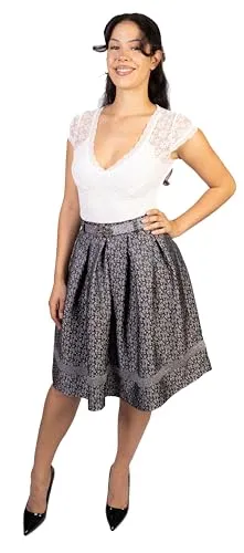Trachtl Lena Faltenrock - Dirndl Rock für das Oktoberfest - Trachtenröcke & -unterröcke für Damen, jeder Figur schmeichelnd und perfekt für jeden Anlass, vom Oktoberfest bis zur Wanderung.