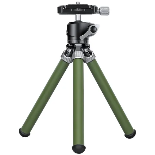 Leofoto Tischstativ MT-02C+LH-22 Olive - Kompaktes Carbon-Stativ mit Kugelkopf, ideal für Reisen und Outdoor-Fotografie. Tragkraft bis 5 kg, mit ergonomischem Klemmknopf für präzise Ausrichtung.