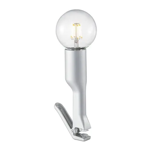 Klemmleuchte Turn Me Silber max 60W E27 Klemmlampe Leselicht Tischlampe Schalter