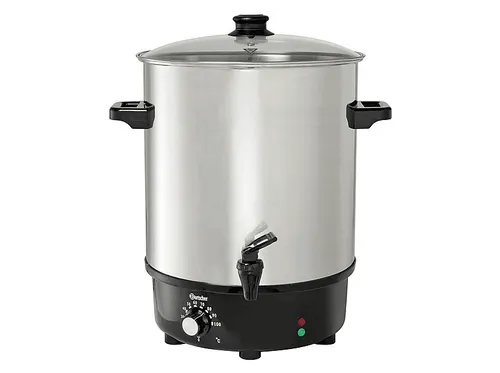 Bartscher CNS Glühweintopf 30L - Ideal für Feste - Multikocher mit 30 Litern Fassungsvermögen, stufenloser Temperaturregelung und ideal für den gewerblichen Einsatz bei Veranstaltungen oder Festen.