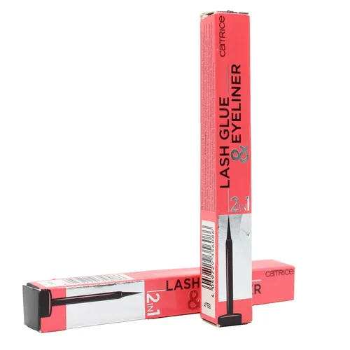 2x Catrice Lash Glue & Eyeliner Fake Lashes 010 Strong Black schwarz - NEU
