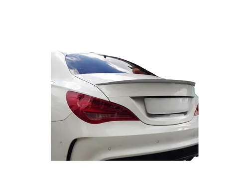 OMAC Heckstoßstange Heckspoiler für Mercedes CLA 2013-2025 - Weiß - Hochwertiger Heckspoiler für Mercedes CLA 2013-2025. Aus robustem ABS-Kunststoff, verleiht deinem Fahrzeug ein sportliches Design. Ideal für individuelle Anpassungen und einen auffälligen Look.