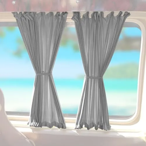 OMAC Sonnenschutz Gardinen für VW Crafter 2006-2025 - Hochwertige Sonnenschutz Gardinen für VW Crafter 2006-2025, ideal für den Schutz vor Sonneneinstrahlung und neugierigen Blicken. Perfekter Sitz für die extra langen Doppelhecktüren.