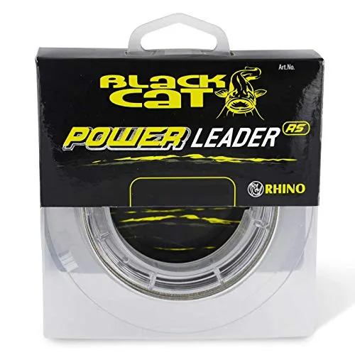 Black Cat Ø0,70mm Power Leader 20m 50kg,110lbs, Grün, 0,70 mm