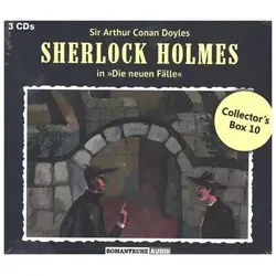 Sherlock Holmes, Die Neuen Fälle, Collector's Box, 3 Audio-CD Romantruhe Audio, Fälle 28-30, 3 CDs, Sir Arthur Conan Doyles Sherlock Holmes in 'Di