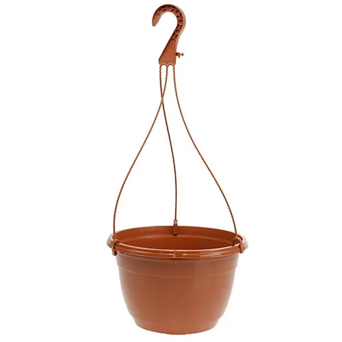 Hängender Blumentopf aus Kunststoff für Balkon und Gartendeko