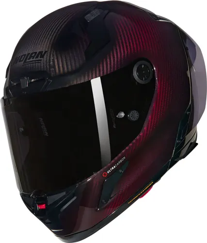 Nolan X-804 RS Ultra Carbon Liquido Helm, Rot, 2XL (64) - Erleben Sie den Nolan X-804 RS Ultra Carbon Liquido Helm – leicht, aerodynamisch und für höchste Rennsportansprüche entwickelt. Mit fortschrittlichem Belüftungssystem und ultrabreitem Visier für optimale Sicht.