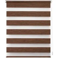 Lichtblick Duo Rollo Klemmfix Dunkelbraun 90 x 150 cm - Rollos: Hochwertiges Duo Rollo mit Klemmsystem für einfache Montage ohne Bohren. Ideal für Licht- und Sichtschutz, sorgt für individuelle Lichtdosierung und moderne Fensterdekoration.