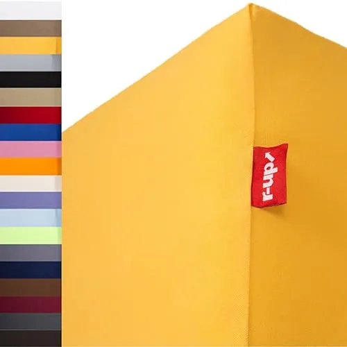 r-up Spannbettlaken 120x200 bis 130x220 cm in gelb von r-up