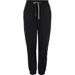 pieces 7/8-Hose PCCHILLI - Drapierte schwarze High Waist Hose - Trainingsbekleidung aus 50% recyceltem Material, mit elegantem drapiertem Design für einen trendigen Look beim Training.