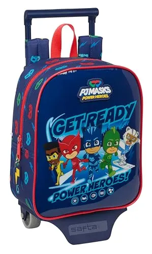 Safta PJMASKS READY Kinderrucksack mit Wagen