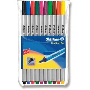 Pelikan Fineliner 96 farbig sortiert Etui 0.4mm 10 Stück 940676