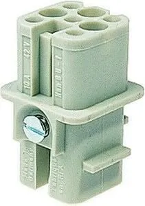 Produktbild Harting 09 36 008 3101 Buchseneinsatz, Crimpanschluss, 8-polig, hellgrau